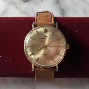 Movado Kingmatic Swiss Made 14k gf Vintage Mechanical Watch